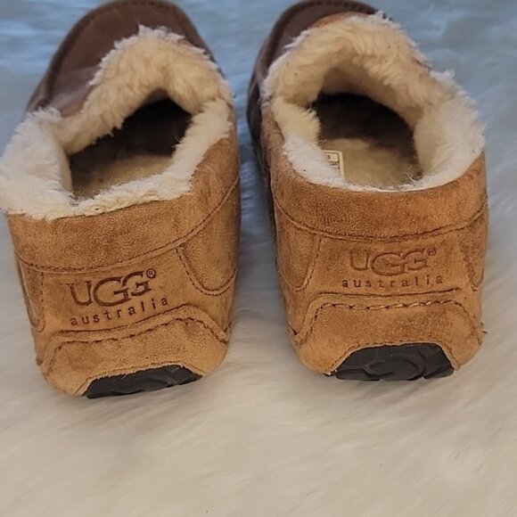 UGG AUSTRALIA‎ Men\'s Chestnut Ascot Slip On Wool Lined Boho Moccasin Slippers 11 main image 4